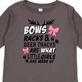 thumbnail image 4 of Inktastic Hunting Season Bows Racks & Deer Tracks Girls Long Sleeve Toddler T-Shirt, 4 of 5