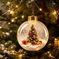 thumbnail image 5 of Fwttom 4" Christmas Ball Clear Light-up Hanging Christmas Tree Decorations Merry Christmas Story Scene Ornaments for Xmas Tree & Holiday Gifts, 5 of 7