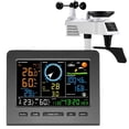 thumbnail image 1 of Internet Wireless Weather Station Weather Forecast Temperature Pressure Humidity Wind Rain Gauge Moon Phrase Alarm Clock Tester ,Accurate Time, 1 of 7