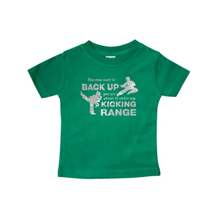 

Inktastic Back Up You re Within My Kicking Range Gift Baby Boy or Baby Girl T-Shirt