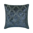 thumbnail image 4 of The HomeCentric Decorative Throw Pillow cover Blue Pack of 2, 24"x24" (60x60 cm) Velvet Lattice Pillow Case, Geometric Modern Style - Velvet Majestic Blue, 4 of 10