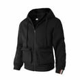 thumbnail image 4 of Ceisia Men's Hooded Thickened Warm Jacket Winter Casual Outerwear Gift Long Sleeve Zip Up Coat, 4 of 8