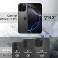 thumbnail image 2 of JETech Magnetic Case for iPhone 16 Pro 6.3-Inch Compatible with MagSafe, Shockproof Phone Bumper Cover, Solid Color Matte TPU Frame, Anti-Scratch Clear Back (Black), 2 of 6
