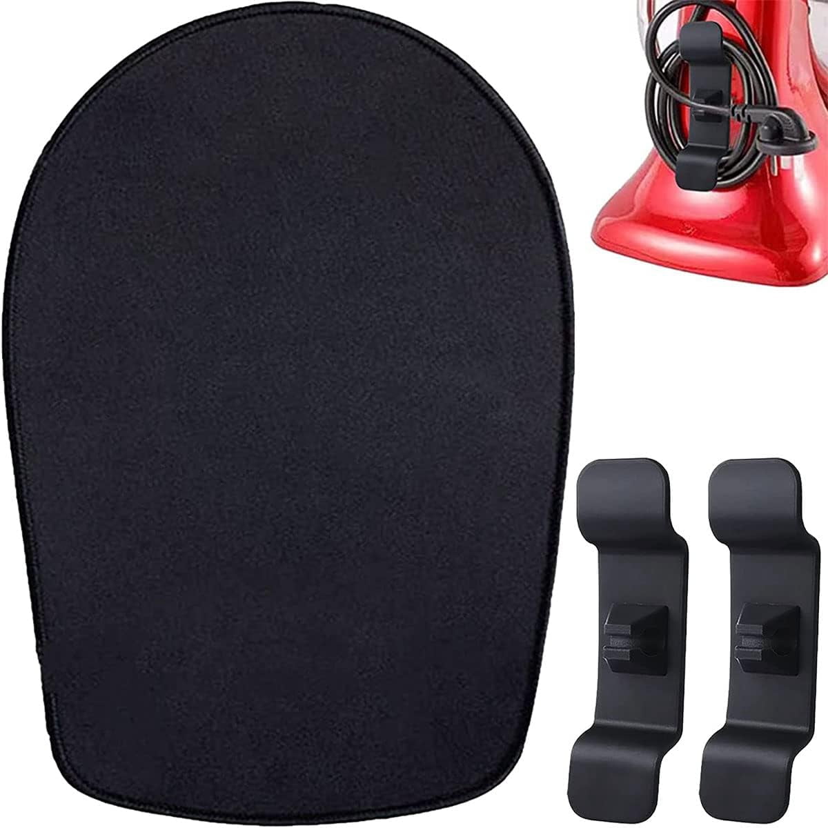 Mistaha Mixer Mover Sliding Mats for KitchenAid Stand Mixer with 2 Cord Organizers Durable Rubber