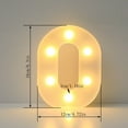 thumbnail image 3 of EARKITY Alphabet LED Letter Lights Light Up White Plastic Letters Standing Hanging A-M, 3 of 3