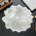 thumbnail image 2 of Creative Flower PVC Placemat,Waterproof And Oil-Proo,15" Lotus Shaped Heat Resistant and Washable Placemats,Table Mats for Dining, Kitchen, and Home Decor.（Silver）, 2 of 11