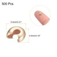 thumbnail image 2 of Uxcell 500 Pack 5.4mm Crimp Beads Covers Round Open Beads End Tips Rose Gold, 2 of 5
