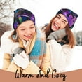 thumbnail image 4 of Gaeub Starry Night Iris Field Print Unisex Knitted Hat,Warm Winter Beanie,Unisex Fashion Knit Cuffed Cap,Ski Hat for Men and Women, 4 of 6