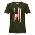 thumbnail image 4 of 4th of July Shirts for Men USA American Flag Patriotic Shirts Crewneck Short Sleeve Independence Day Outfits, 4 of 4