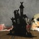 thumbnail image 5 of Halloween Adornos de Madera Decorativos de Madera Silueta Bosquejo Haunted House Decoración de Escritorio, 5 of 6