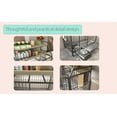thumbnail image 4 of Furniture-Style Large Dog Crate w/Storage Shelves & Drawers, Stainless Steel Bowls, Iron-MDF Indoor Kennel 57”Lx23.6”Wx29”H Beige Single-Tier Pet Home, 4 of 8