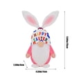 thumbnail image 3 of Decoraciones de Pascua, adornos de Pascua, regalos de Pascua, muñecos de Pascua, adornos de primavera, muñecos sin rostro, adornos de muñecas, decoraciones navideñas de Rudolph de Pascua, adornos de p, 3 of 6