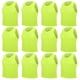 thumbnail image 2 of Chaleco de entrenamiento de fútbol para niños, malla pequeña, transpirable, verde fluorescente, tamaño libre, 12 Uds., 2 of 14