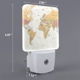 thumbnail image 3 of KLL World Map 1 for Night Lights,Auto Sensor Night Lamp Plug in Night Light with Dusk-to-Dawn Light Sensor LED Nightlightfor Adults & Kids Room/Bedroom/Hallway, 3 of 7