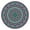Mandala038, variant on 44in Round Tablecloth with Elastic Edge, Waterproof Fitted Table Cover for 36-44" Tables, Floral Theme Polyester Reusable Table Cloths Wipe Clean for Picnic, Dining, Outdoor Use and Party Decor