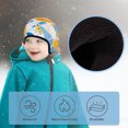 thumbnail image 2 of FLYING TERN Kids Winter Thermal Thickened Printed Patchwork Ski Gloves & Hat Set - Magic Elf Design, Size M, 2 of 6