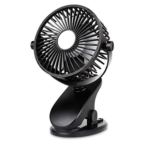 360 Degree KEYNICE Desk Fan Rechargeable 5000mAh Battery Operated Clip on Fan 