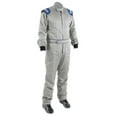 thumbnail image 3 of Simpson Racing RN05221 Renegade Racing Suit - SFI 3.2A/5 - Grey/Blue - Adult MED, 3 of 9