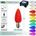 thumbnail image 2 of Pro Christmas C9 LED Christmas Light Kit 100ft 100 Pure White and Red Bulbs 12in Spacing White Wire, 2 of 10