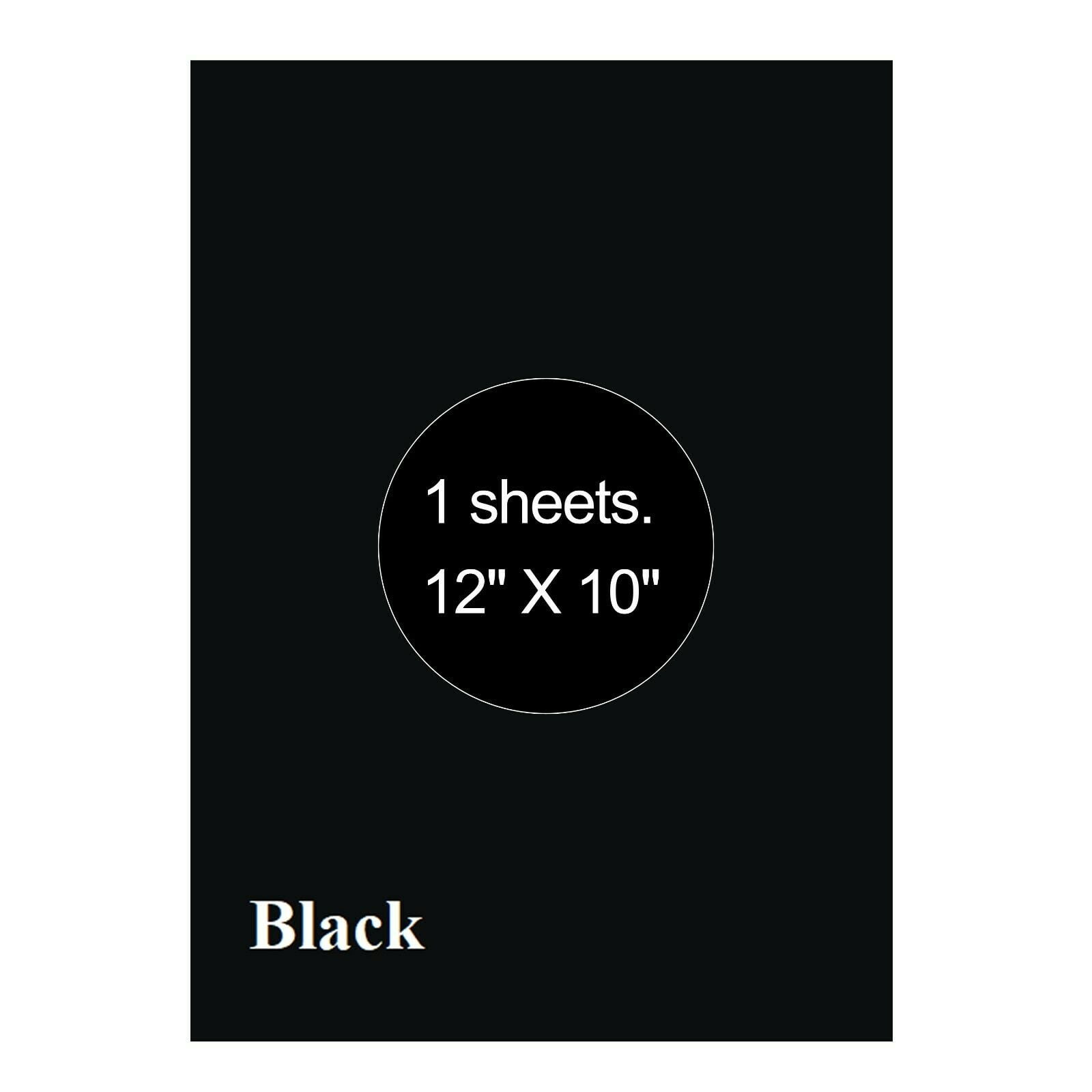 Black Heat Transfer Vinyl for T- Shirts- 36 Sheets, 12x10 HTV Iron On  Vinyl for Various Cutting Machines