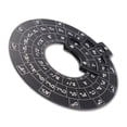 thumbnail image 1 of Circle Of Fifths Wheel Metal Melody Tool, 12 Keys Circle Of Fifths Wheel Chord Carved Text Practical Aluminum Alloy Sandblasted  for Practice, 1 of 7