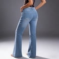 thumbnail image 5 of 2026 Womens Plus Size Jeans With Pocket Casual Versatile Straight-Leg Wide-Leg Jeans Denim Pants, 5 of 8