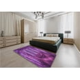 thumbnail image 5 of Ahgly Company Machine Washable Indoor Rectangle Transitional Dark Magenta Purple Area Rugs, 5' x 7', 5 of 7