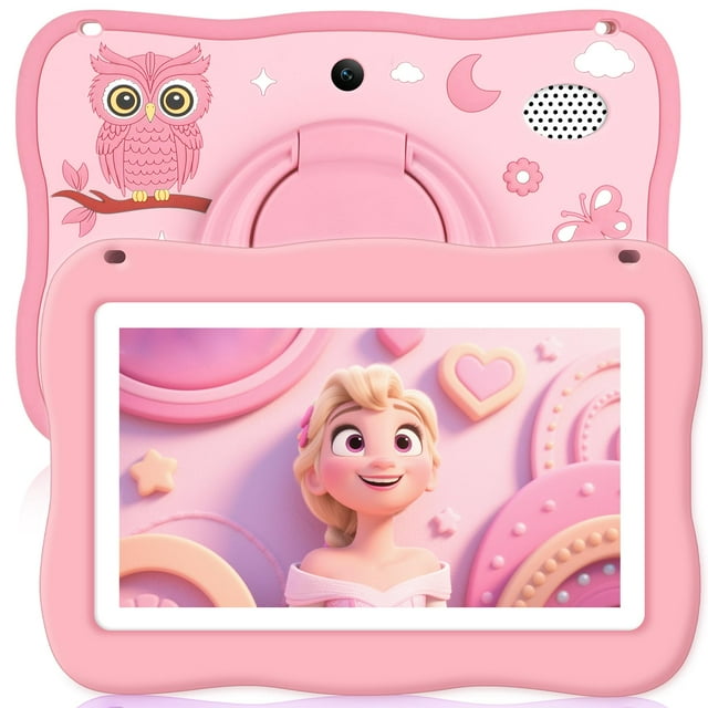 Kids Tablet 7IN Toddler Tablet for Kids, Children Tablets for Toddlers with Parental Controls, Camera, Shockproof Case, Kids Learning Apps Pre-Instal