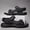 Black, variant on 2026 New Men's Casual Sandals, Geometric Pattern, Breathable Fabric Upper & Inner, Round Toe, TPR Sole, Hook,All-Season Comfortable Outdoor Hiking Shoes, High-Quality Non-Slip Sole, Durable Large Siz