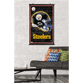 thumbnail image 2 of NFL Pittsburgh Steelers - Neon Helmet 23 Wall Poster, 22.375" x 34", 2 of 5