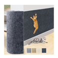 thumbnail image 1 of Tapete autoadhesivo para rascar para gatos, 98 x 15.7 pulgadas, protector de arañazos duradero para sofá, árbol de gato, estante, protector de muebles recortable, gris oscuro, 1 of 6