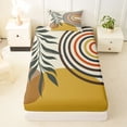 thumbnail image 3 of Erosebridal Minimalist Twin Sheet Sets, Mid Century Artwork Bedding, 1 Flat Sheet, 1 Fitted Sheet and 1 Pillowcase, 3 of 5