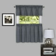 thumbnail image 2 of Montgomery 58x36 Window Curtain Tier Pair - Grey, 2 of 2