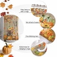 thumbnail image 5 of Shower Curtain 66"W x 72"L It's Fall Y'all Thanksgiving Pumpkins Maple Leaves Fabric Shower Curtains Set with Hooks Water Repellent Bathroom Curtains Machine Washable Bathroom Accessories, 5 of 6