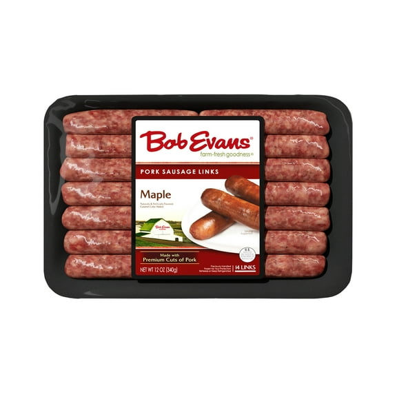 Bob Evans Maple Pork Sausage Links, 12 oz, 14 Ct (Fresh Sausage)