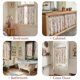 thumbnail image 4 of Cortinas Jinchan de Lino Floral para Cocina 45 cm Estilo Rústico 2 Paneles Rojo, 4 of 8