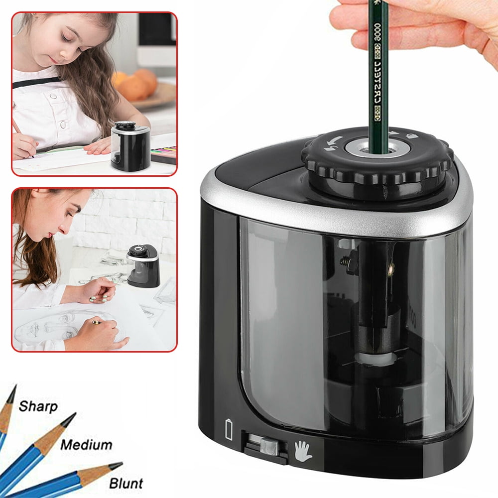 Automatic Electric Pencil Sharpener For Kids Battery Operated Home School Office
