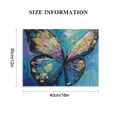 thumbnail image 3 of Orinice Butterfly Blue Soft Painting Fine Art Aesthetic Poster & Print Wall Decor for Home Office Classroom Kitchen Bathroom 16x12in, 3 of 6