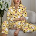 thumbnail image 6 of Sikiie Rabbit Hunger Women's Long-Sleeve Shirt and Full-Length Bottom Pajama Set (s-xxl)-Small, 6 of 7