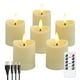 thumbnail image 1 of Velas LED, Velas Parpadeantes Sin Llama, Velas Recargables, Velas de Real con Control Remoto, Color Lechoso, 1 of 5