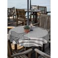 thumbnail image 2 of Outdoor Tablecloth with Umbrella Hole for Patio/Picnic/Party/Camping, Light Gray Starfish Waterproof Table Cloth Round Cover Washable, Coastal Summer Beach Ocean Striped (Dia 60"), 2 of 9