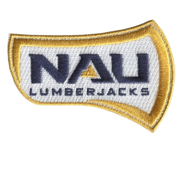 Official Licensed Northern Arizona University Hook 3. 25”W x 2. 125H Hook Velcro Patch (Not an Iron-on Patch)
