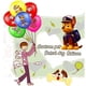 thumbnail image 3 of Juego de globos de fiesta, 100 unidades, globos de látex de 30 cm, diseño de dibujos animados, 3 of 3