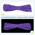 thumbnail image 4 of Uxcell Corde Paracorde Réfléchissante, Corde Paracorde Fluorescente pour Camping Randonnée Pêche Violet 49 Pieds, 4 of 7