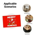 thumbnail image 5 of JOOCAR Merry Honkmas Duck Christmas Holiday Design Linen Table Mats Set of 4 for Home Kitchen Table Decor 12x18 inch, 5 of 5
