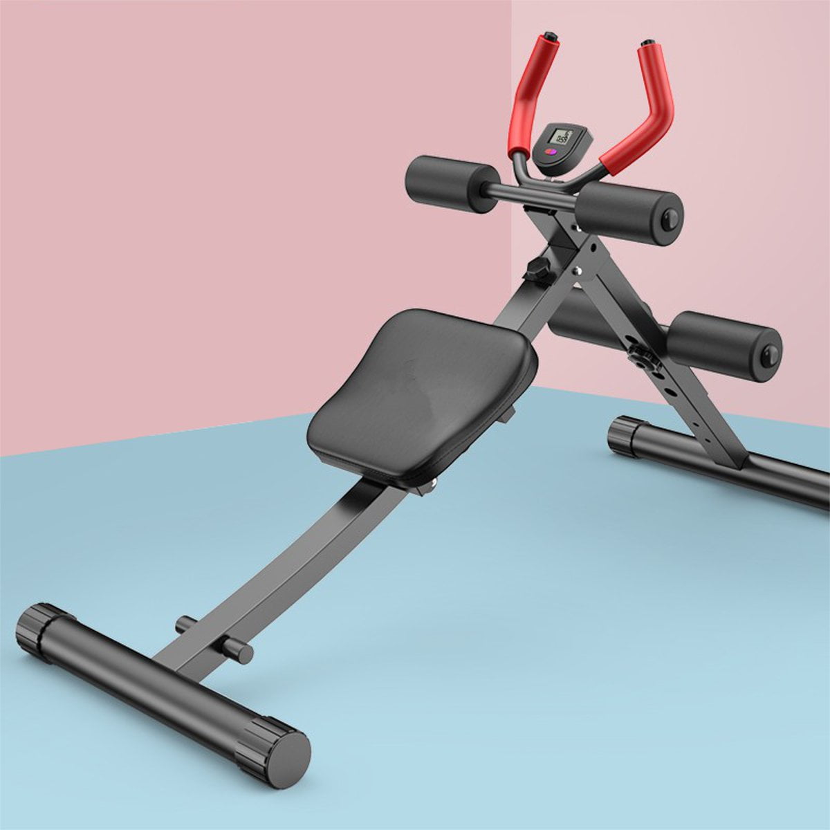 2 in 1 Multifunctional Weight Bench Sit Up Bench Ab Abdominal Crunch Ab Trainer Abdominal Exercise Machine Equipment Home Ab Trainer with LCD Display Walmart