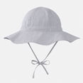 thumbnail image 2 of TOWED22 Toddler Baby Summer Soft Breathable Sun-Hat UPF 50+ Wide-Brim Bucket-Hats with Chin Band(Navy,4-6 Y), 2 of 4