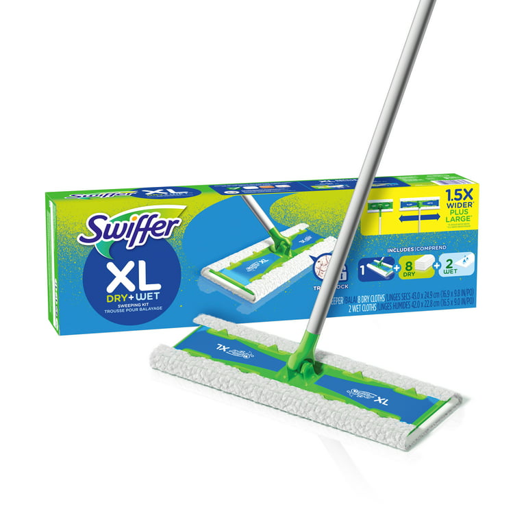 Swiffer Sweeper XL Starter Kit (1 Sweeper, 10 Pad Refills) 