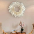 thumbnail image 4 of Thanksgiving Artificial Reed Wreath Door Hanging Decoration, Handcrafted Rustic Farmhouse Style For Holiday Charm Indoor Outdoor Versatile Design, Perfect For Home Decor Welcome, 4 of 8