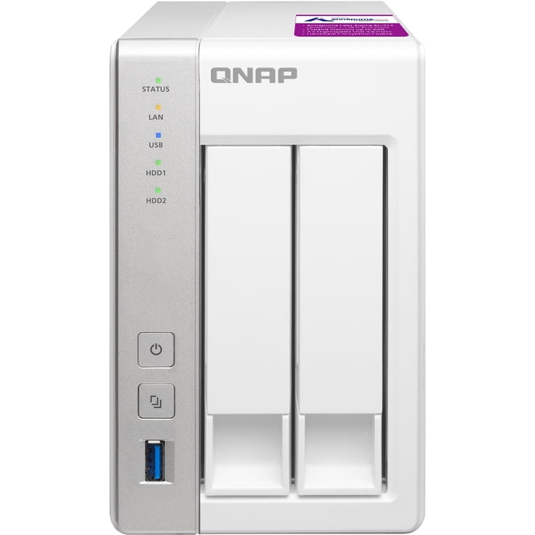 QNAP TS-231P2 2-bay Personal Cloud NAS with DLNA, 1GB RAM 